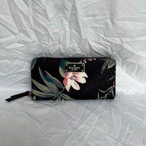 Kate Spade Botanical Full Zip Wallet